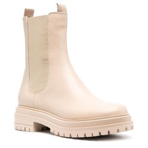 Gianvito Rossi beige Chelsea boot 39